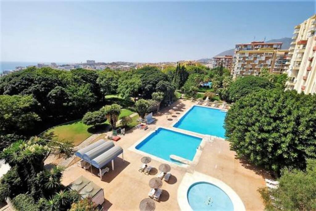 Apt Con Espectacular Vista, Piscinas, Recep 24 Hs Benalmádena Exterior foto